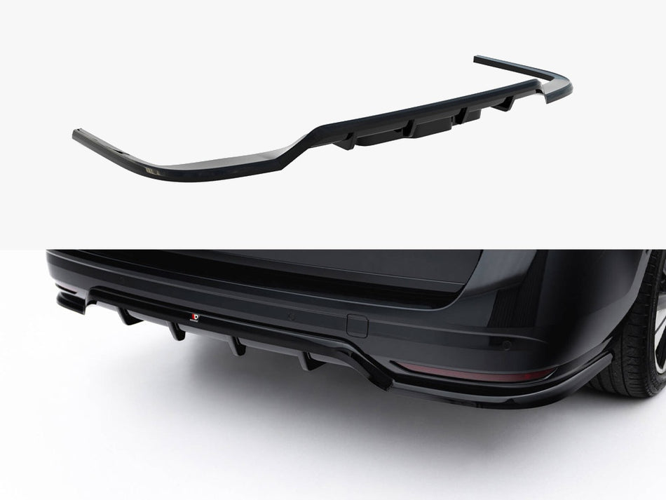 Maxton Design Rear Splitter (Vertical Bars) Volkswagen Multivan Long T7 - VW-MU-T7-L-RD1G+RD2G - Image 1