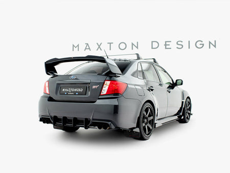 Maxton Design Street PRO Rear Side Splitters + Flaps Subaru Impreza WRX STI Mk3 Facelift - SUIM3FWRXSTICNC-RSD1B+RSF1G - Image 2