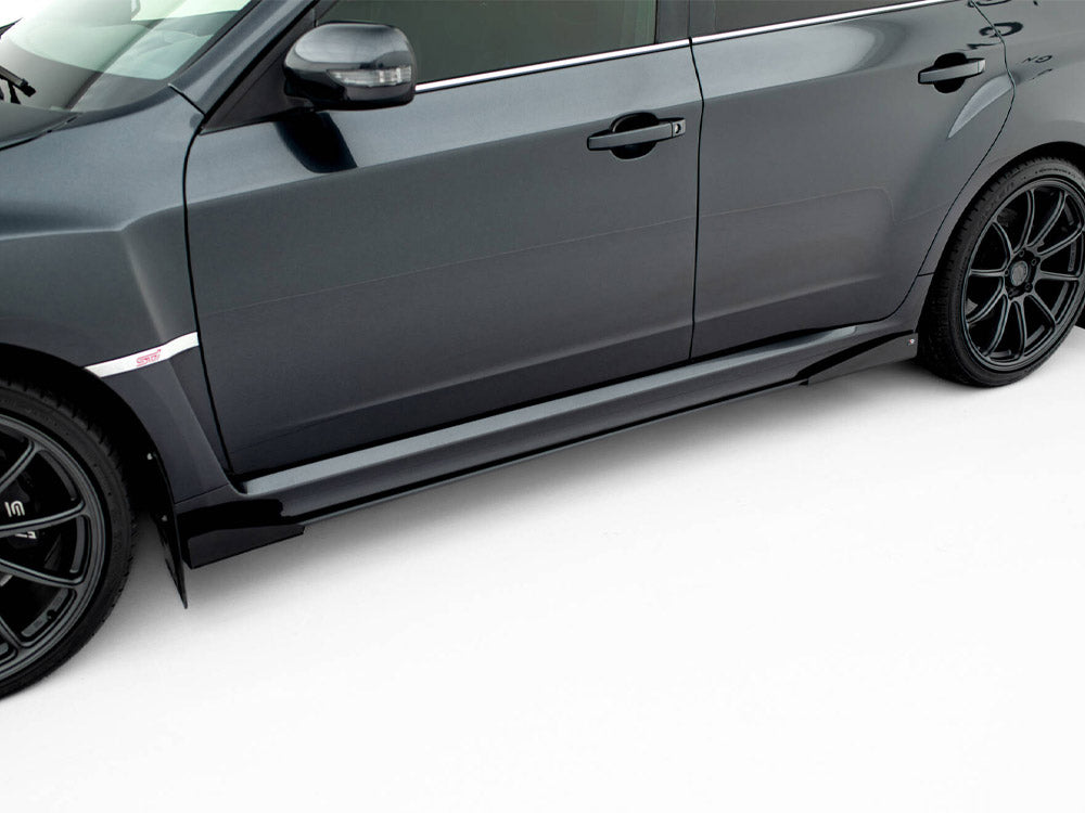 Street PRO Side Skirts Diffusers + Flaps Subaru Impreza WRX STI Mk3 Facelift