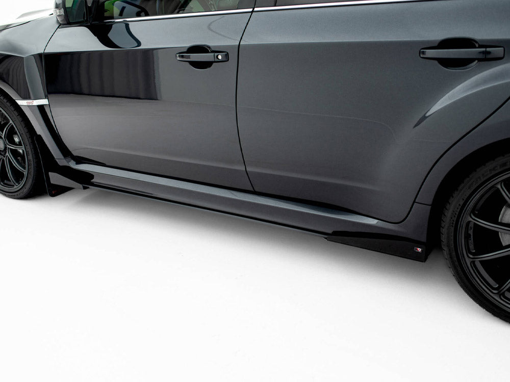 Street PRO Side Skirts Diffusers + Flaps Subaru Impreza WRX STI Mk3 Facelift