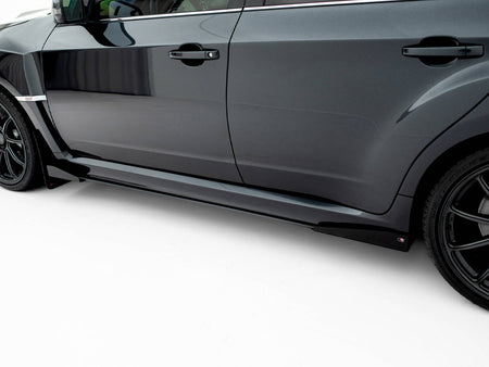 Street PRO Side Skirts Diffusers + Flaps Subaru Impreza WRX STI Mk3 Facelift
