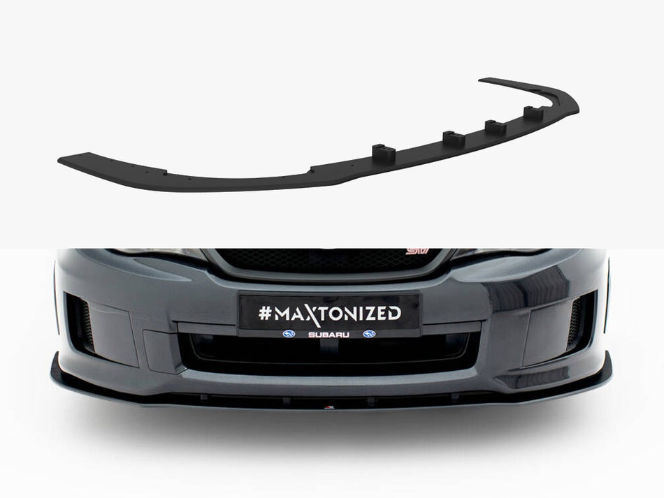 Maxton Design Street PRO Front Splitter Subaru Impreza WRX STI Mk3 Facelift - SUIM3FWRXSTICNC-FD1B - Image 1
