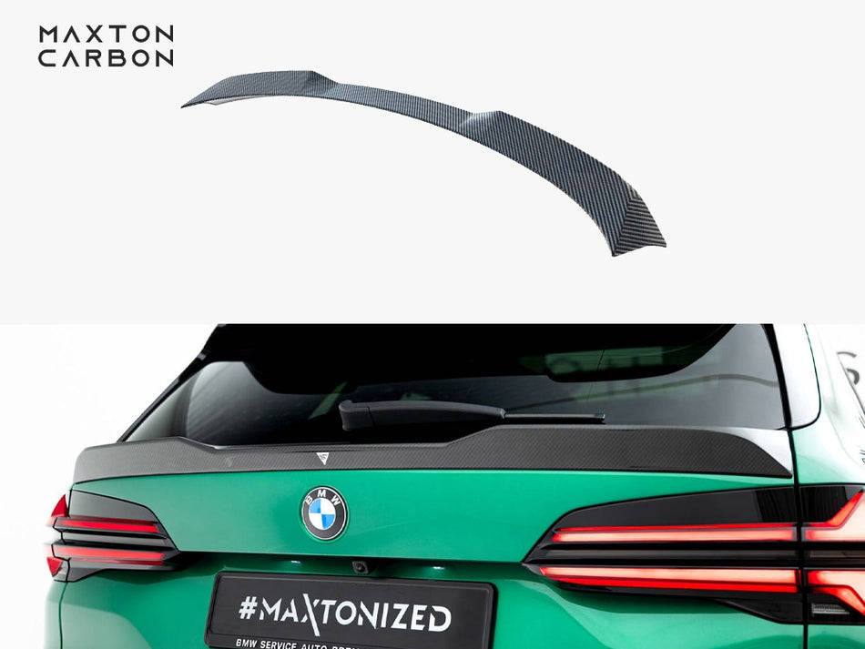 Maxton Design Prepreg Carbon Fiber Tailgate Spoiler (Lower) BMW X5 M F95 Facelift - CF-BM-X5-05F-MPACK-H2-245-P - Image 1