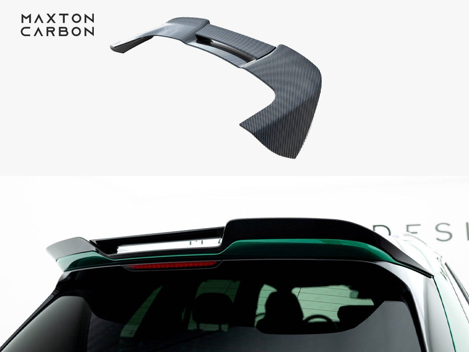 Maxton Design Prepreg Carbon Fiber Tailgate Spoiler (Upper) BMW X5 M F95 Facelift - CF-BM-X5M-F95F-H1+H2R-245-P - Image 1
