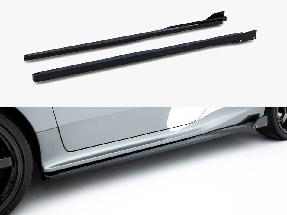 Maxton Design Side Skirts Diffusers + Flaps Toyota GR Yaris Mk4 Facelift - TO-YA-4-GR4-SD1G+SF1B - Image 1