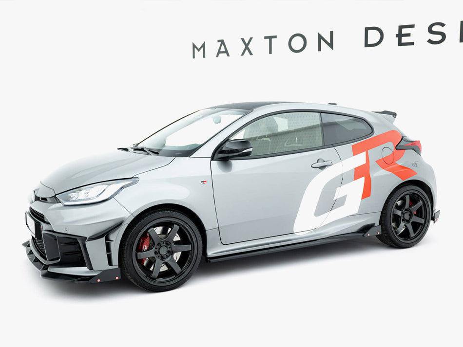 Maxton Design Side Skirts Diffusers + Flaps Toyota GR Yaris Mk4 Facelift - TO-YA-4-GR4-SD1G+SF1B - Image 2