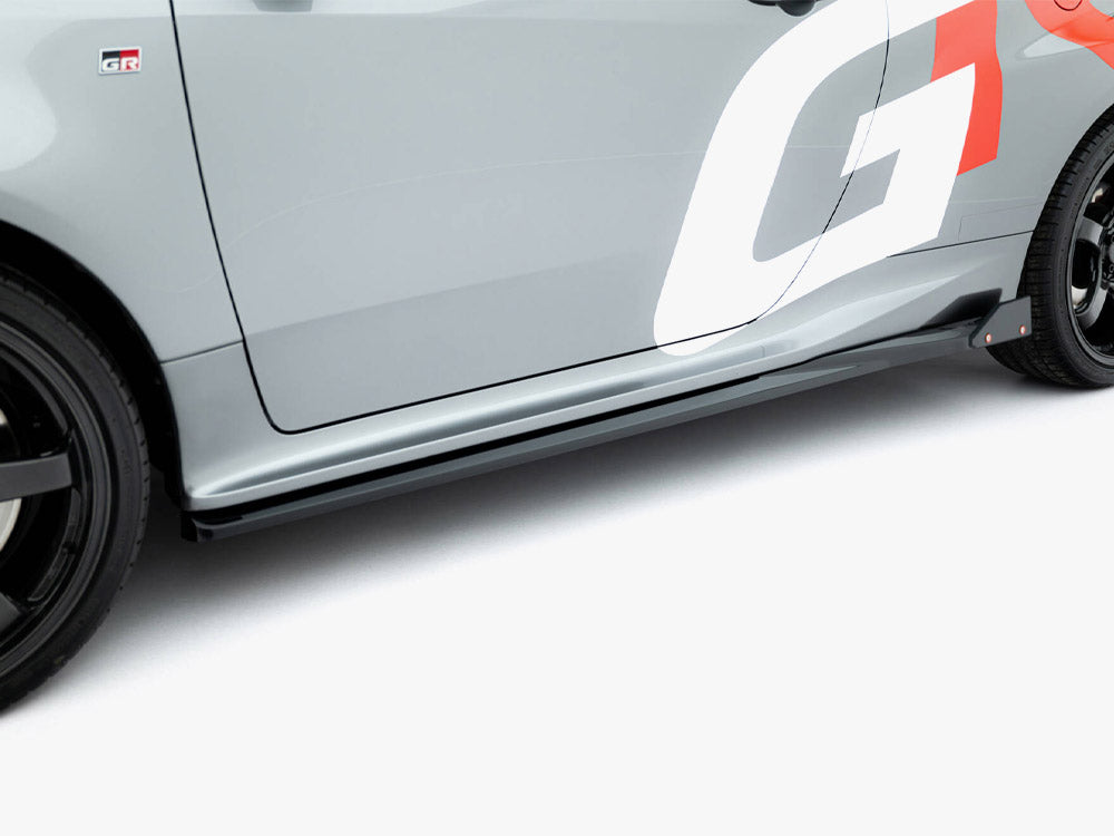 Maxton Design Side Skirts Diffusers + Flaps Toyota GR Yaris Mk4 Facelift - TO-YA-4-GR4-SD1G+SF1B - Image 3
