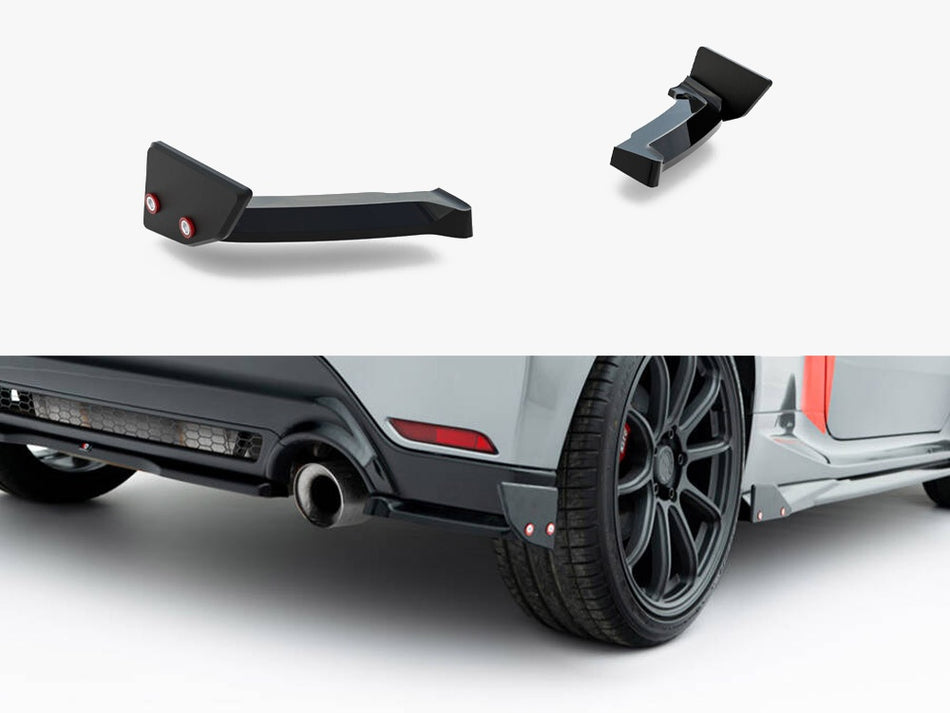 Maxton Design Rear Side Splitters + Flaps Toyota GR Yaris Mk4 Facelift - TO-YA-4F-GR4-RSD1G+RSF1B - Image 1