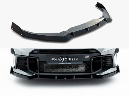 Maxton Design Front Splitter + Flaps Toyota GR Yaris Mk4 Facelift - TO-YA-4F-GR4-FD1G+FSF1B - Image 1