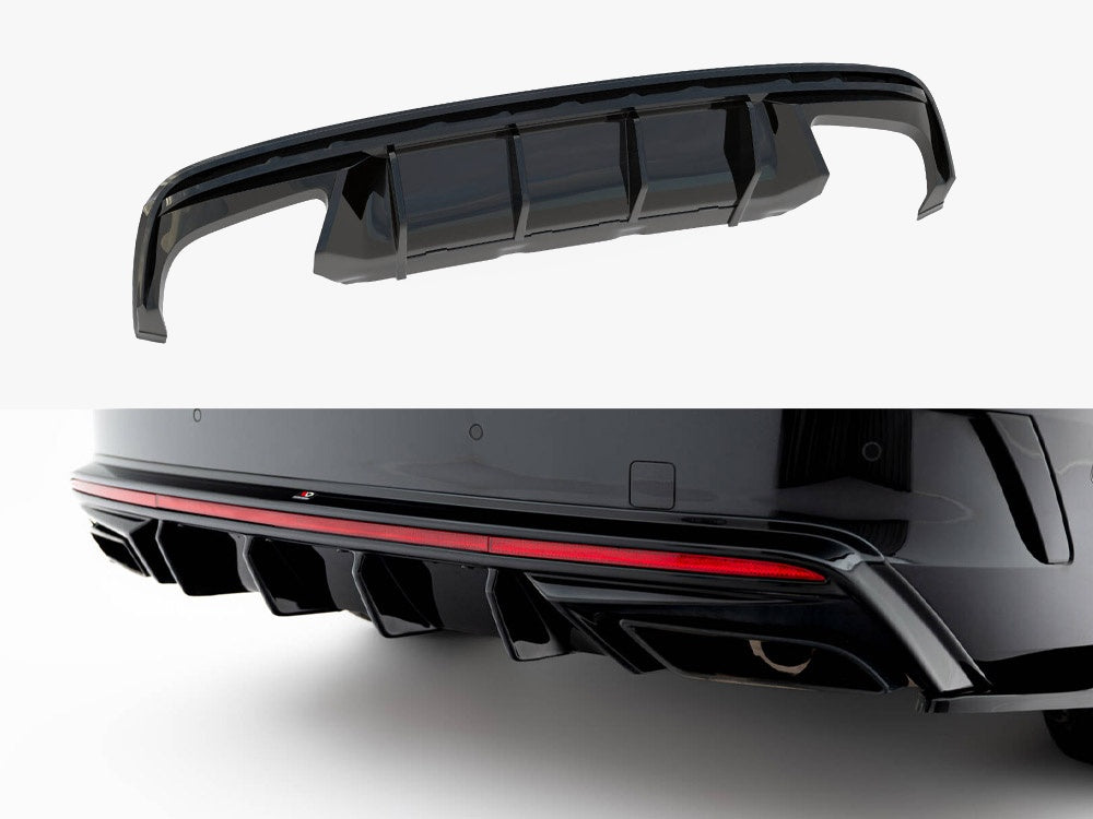 Maxton Design Rear Valance Skoda Octavia RS Liftback / Estate Mk4 Facelift - SK-OC-4-RS-RS1G+RS1RG - Image 1