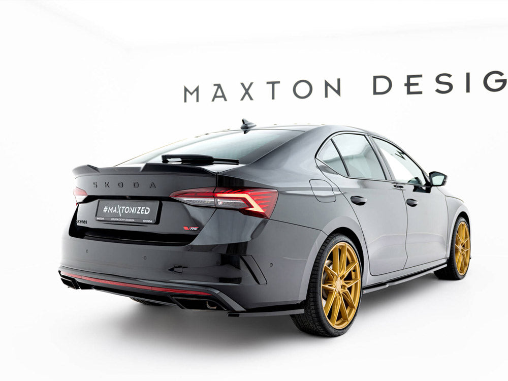 Maxton Design Rear Side Splitters V.1 Skoda Octavia RS Liftback / Estate Mk4 Facelift - SK-OC-4-RS-RSD1G - Image 2