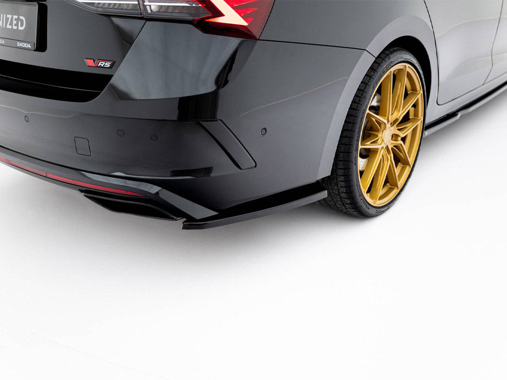 Maxton Design Rear Side Splitters V.1 Skoda Octavia RS Liftback / Estate Mk4 Facelift - SK-OC-4-RS-RSD1G - Image 3