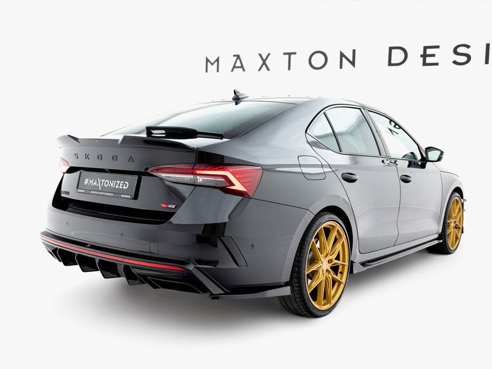 Maxton Design Rear Side Splitters V.4 Skoda Octavia RS Liftback / Estate Mk4 Facelift - SK-OC-4-RS-RSD4G - Image 2