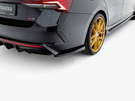Maxton Design Rear Side Splitters V.4 Skoda Octavia RS Liftback / Estate Mk4 Facelift - SK-OC-4-RS-RSD4G - Image 3
