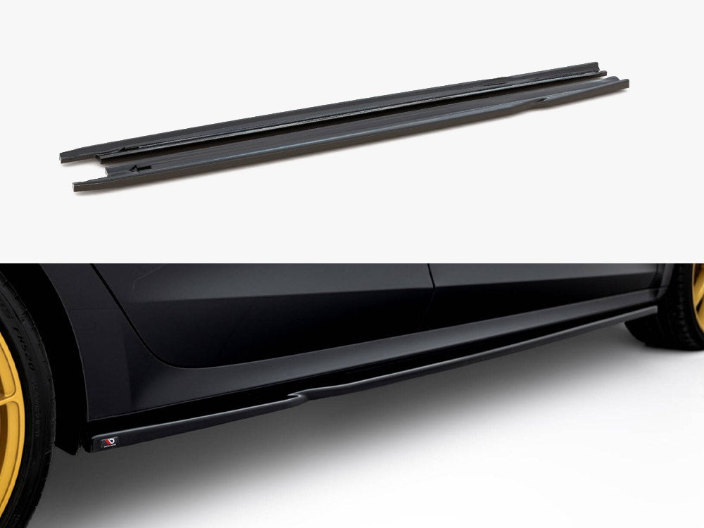 Maxton Design Side Skirts Diffusers V.1 Skoda Octavia RS Liftback / Estate Mk4 Facelift - SK-OC-4-RS-SD1G - Image 1