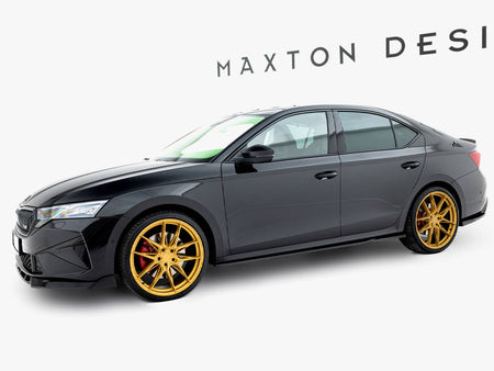 Maxton Design Side Skirts Diffusers V.1 Skoda Octavia RS Liftback / Estate Mk4 Facelift - SK-OC-4-RS-SD1G - Image 2