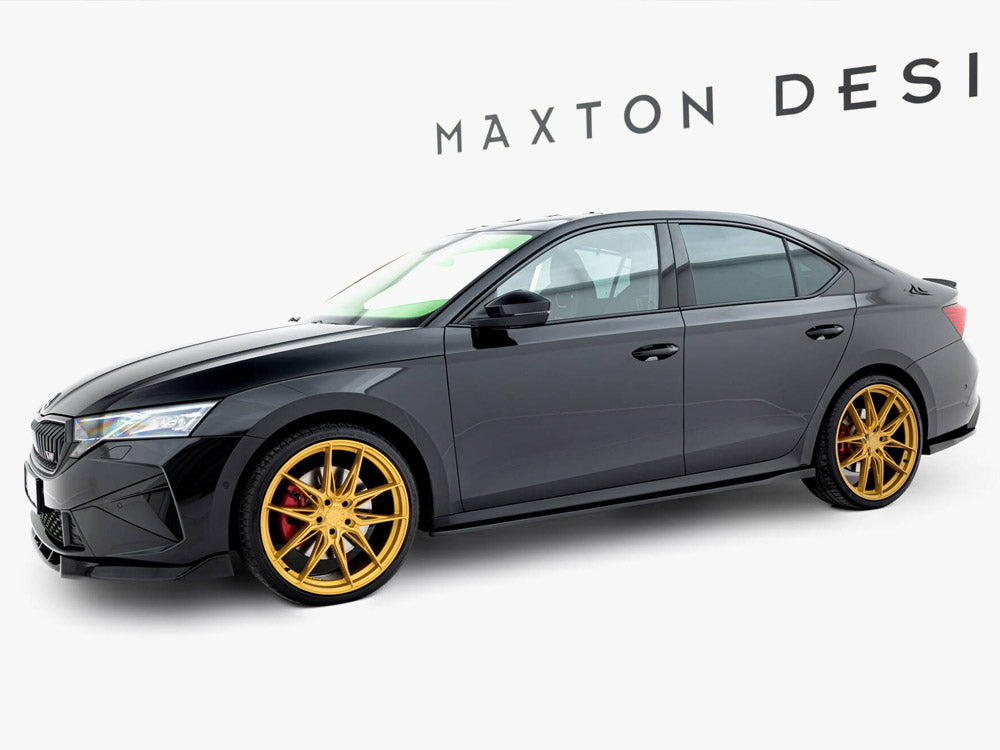 Maxton Design Side Skirts Diffusers V.2 Skoda Octavia RS Liftback / Estate Mk4 Facelift - SK-OC-4-RS-SD2G - Image 2