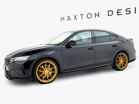 Maxton Design Side Skirts Diffusers V.2 Skoda Octavia RS Liftback / Estate Mk4 Facelift - SK-OC-4-RS-SD2G - Image 2