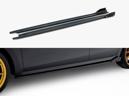 Side Skirt Diffusers V.2 + Flaps Skoda Octavia RS Liftback / Estate Mk4 Facelift