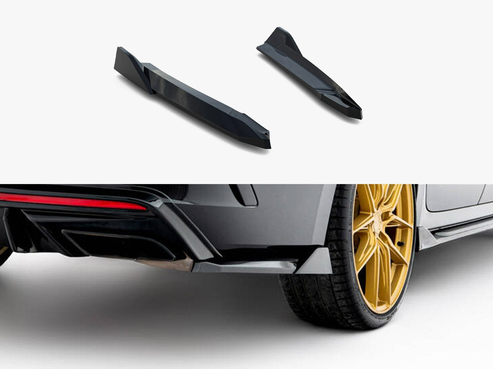 Maxton Design Rear Side Splitters V.8 Skoda Octavia RS Liftback / Estate Mk4 Facelift - SK-OC-4F-RS-RSD4G - Image 1