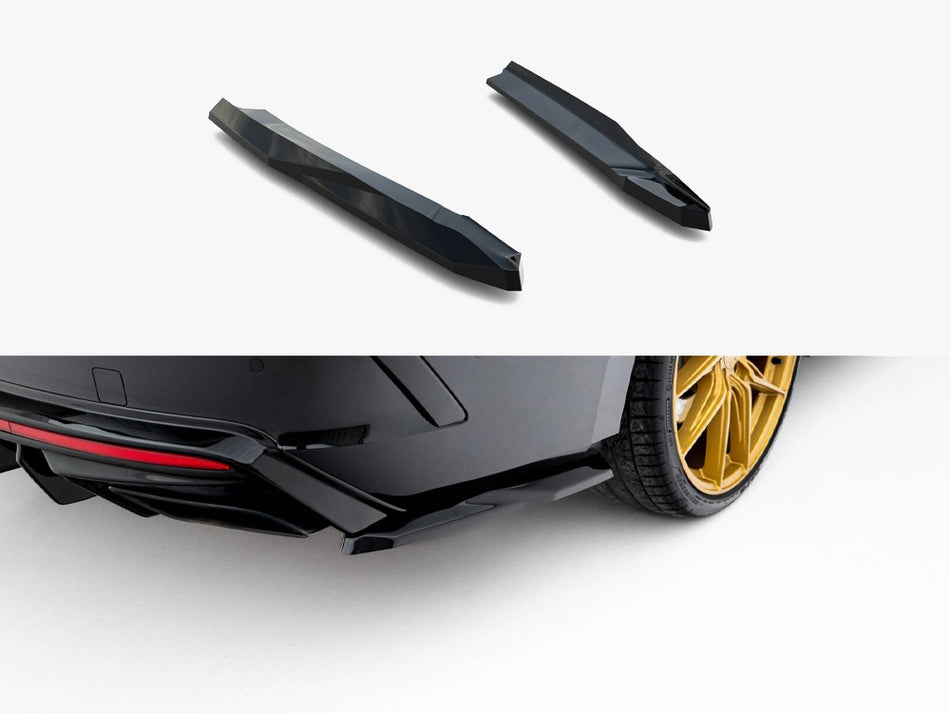 Maxton Design Rear Side Splitters V.7 Skoda Octavia RS Liftback / Estate Mk4 Facelift - SK-OC-4F-RS-RSD3G - Image 1