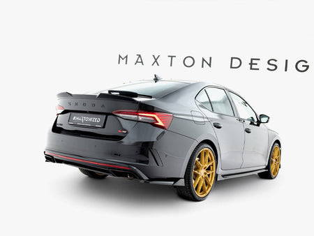 Maxton Design Rear Side Splitters V.6 Skoda Octavia RS Liftback / Estate Mk4 / Mk4 Facelift - SK-OC-4F-RS-RSD2G - Image 2