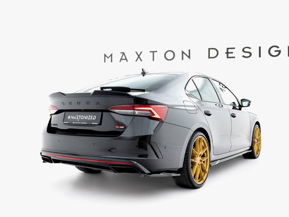 Maxton Design Rear Side Splitters V.5 Skoda Octavia RS Liftback / Estate Mk4 / Mk4 Facelift - SK-OC-4F-RS-RSD1G - Image 2