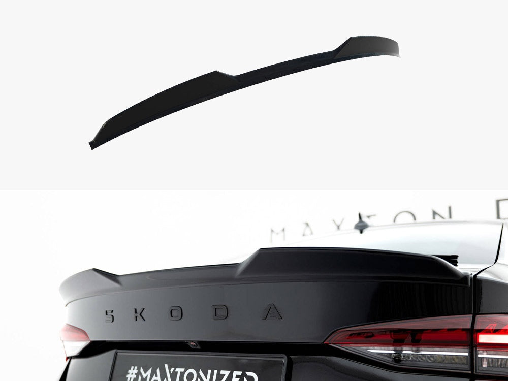 Maxton Design Spoiler CAP 3D Skoda Octavia RS / Sportline / Standard Liftback MK4 / Mk4 Facelift - SK-OC-4F-RS-CAP3D1G - Image 1