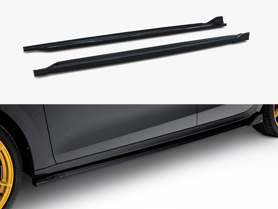 Maxton Design Side Skirts Diffusers V.2 Skoda Octavia RS Liftback / Estate Mk 4 Facelift - SK-OC-4F-RS-SD2G - Image 1