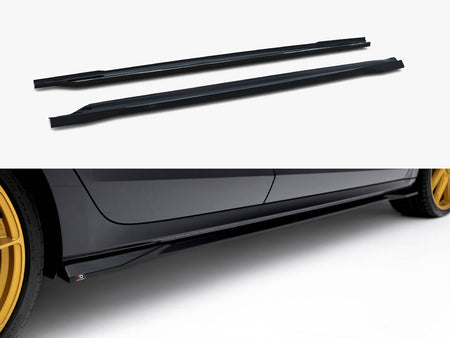 Maxton Design Side Skirts Diffusers V.1 Skoda Octavia RS Liftback / Estate Mk 4 Facelift - SK-OC-4F-RS-SD1G - Image 1