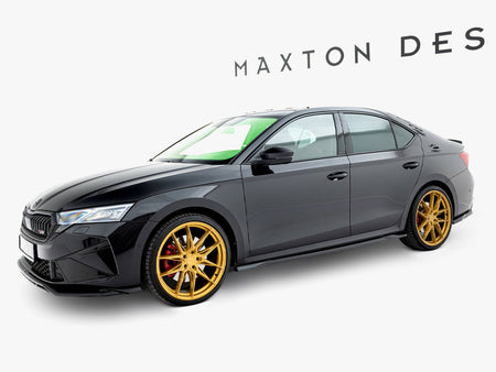 Maxton Design Side Skirts Diffusers V.1 Skoda Octavia RS Liftback / Estate Mk 4 Facelift - SK-OC-4F-RS-SD1G - Image 2