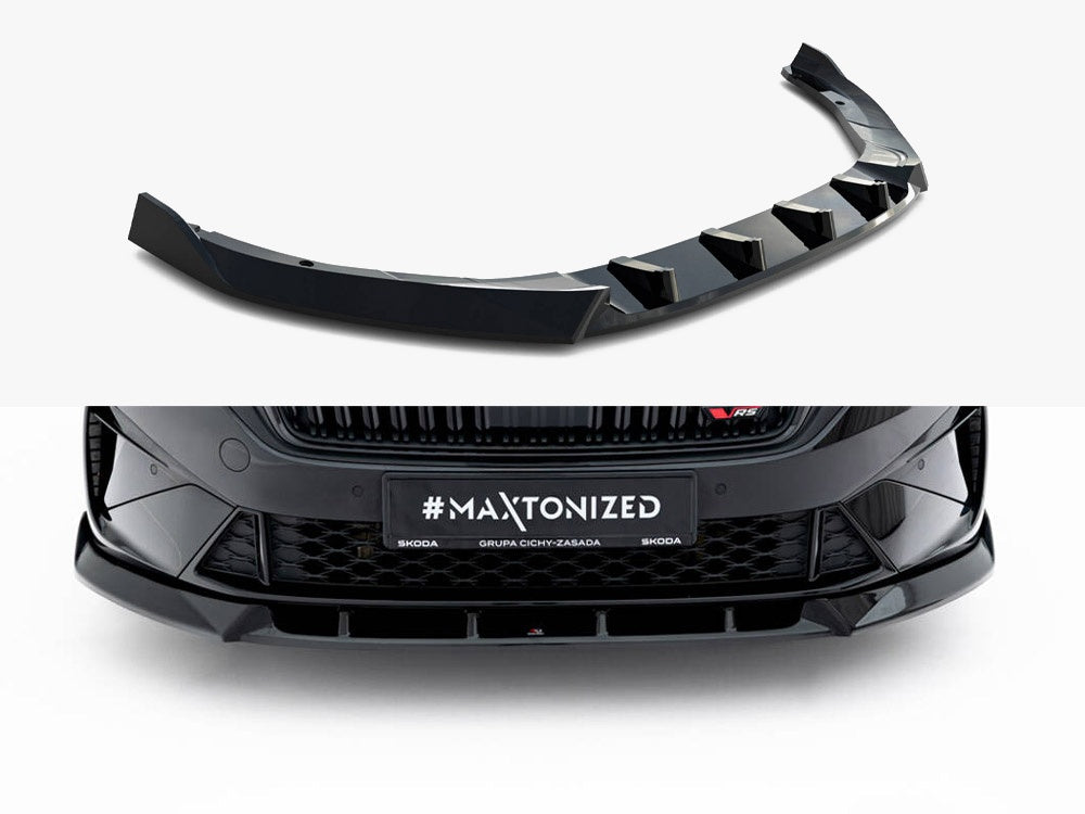 Maxton Design Front Splitter V.2 Skoda Octavia RS Liftback / Estate Mk4 Facelift - SK-OC-4F-RS-FD2G - Image 1