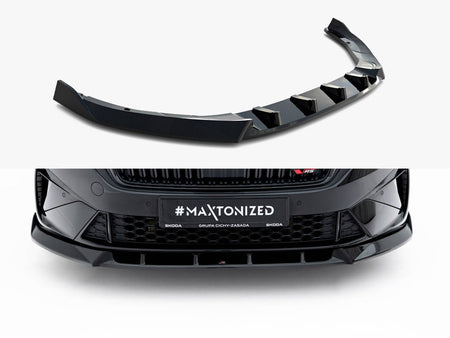 Maxton Design Front Splitter V.2 Skoda Octavia RS Liftback / Estate Mk4 Facelift - SK-OC-4F-RS-FD2G - Image 1