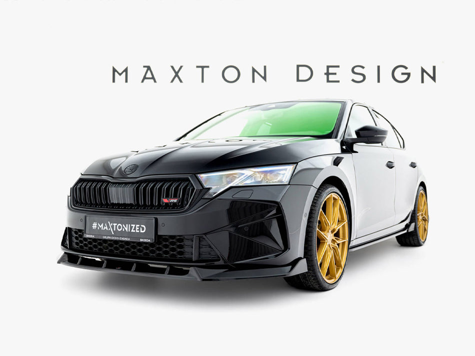 Maxton Design Front Splitter V.2 Skoda Octavia RS Liftback / Estate Mk4 Facelift - SK-OC-4F-RS-FD2G - Image 2