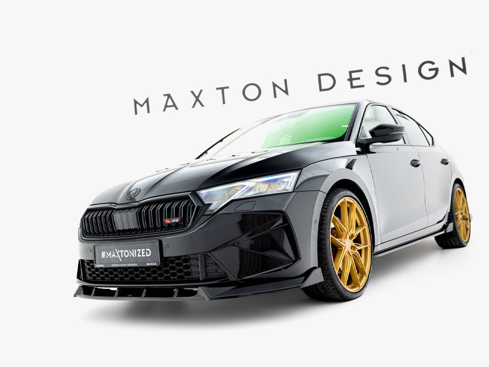 Maxton Design Front Splitter V.2 Skoda Octavia RS Liftback / Estate Mk4 Facelift - SK-OC-4F-RS-FD2G - Image 3