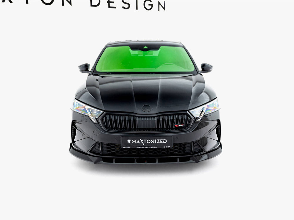 Maxton Design Front Splitter V.2 Skoda Octavia RS Liftback / Estate Mk4 Facelift - SK-OC-4F-RS-FD2G - Image 4