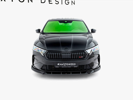 Maxton Design Front Splitter V.2 Skoda Octavia RS Liftback / Estate Mk4 Facelift - SK-OC-4F-RS-FD2G - Image 4