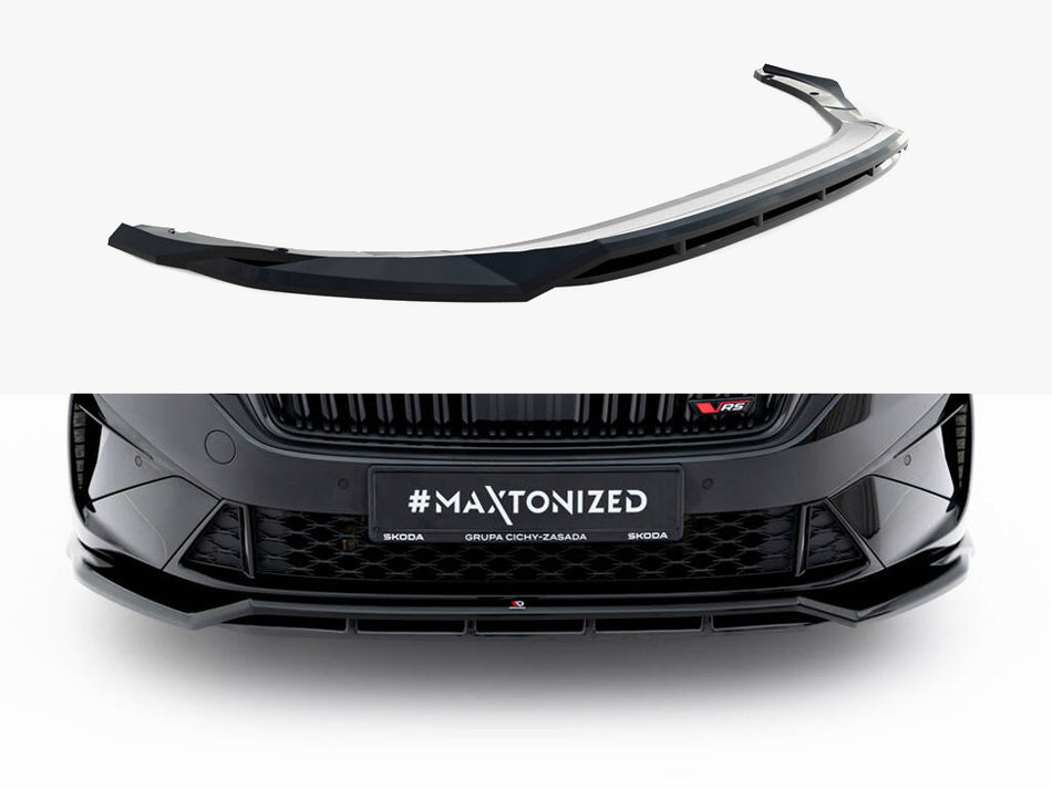Maxton Design Front Splitter V.1 Skoda Octavia RS Liftback / Estate Mk4 Facelift - SK-OC-4F-RS-FD1G+FD1RG - Image 1