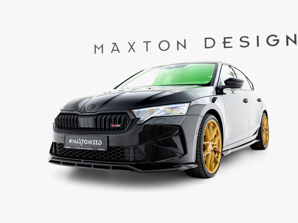 Maxton Design Front Splitter V.1 Skoda Octavia RS Liftback / Estate Mk4 Facelift - SK-OC-4F-RS-FD1G+FD1RG - Image 2