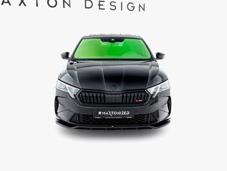 Maxton Design Front Splitter V.1 Skoda Octavia RS Liftback / Estate Mk4 Facelift - SK-OC-4F-RS-FD1G+FD1RG - Image 4