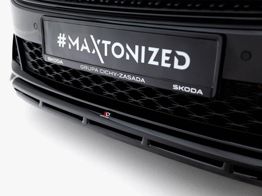 Maxton Design Front Splitter V.1 Skoda Octavia RS Liftback / Estate Mk4 Facelift - SK-OC-4F-RS-FD1G+FD1RG - Image 5