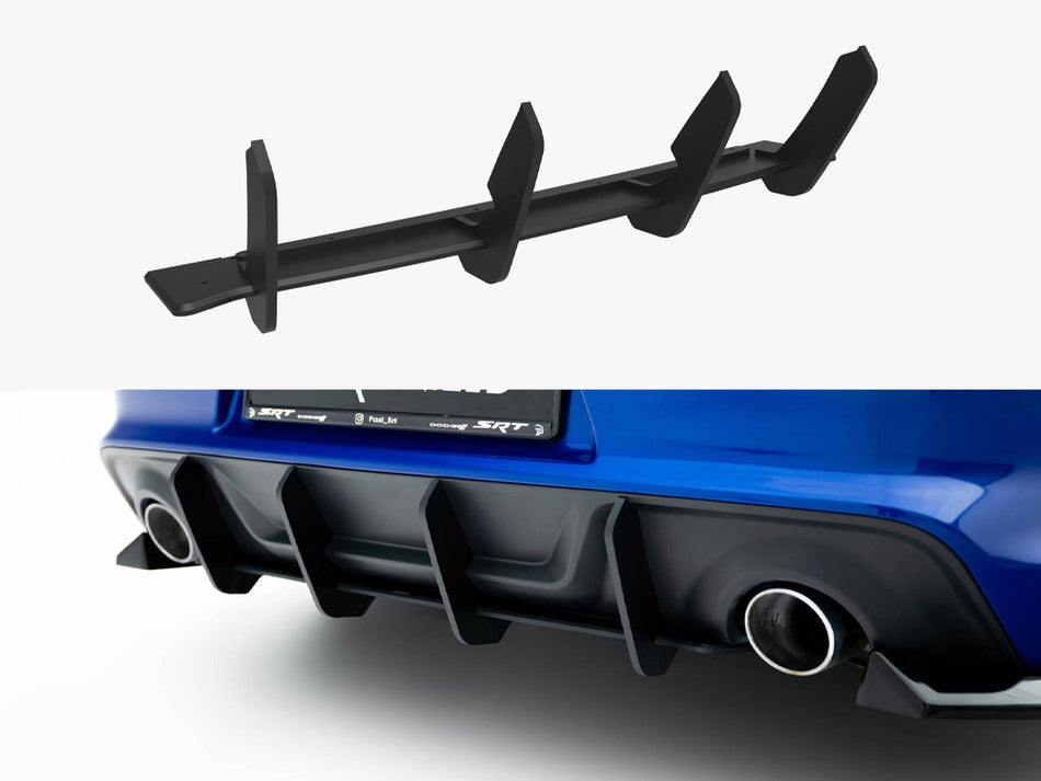 Maxton Design Street PRO Rear Diffuser Dodge Charger RT Scat Pack Widebody Mk3 Facelift - DOCH2SPWBCNC-RS1B - Image 1