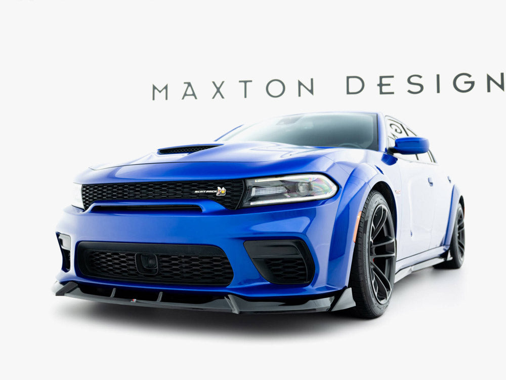 Maxton Design Front Splitter Dodge Charger RT Scat Pack Widebody Mk3 Facelift - DO-CH-2-SP-WB-FD1G - Image 2