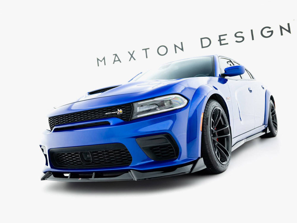 Maxton Design Front Splitter Dodge Charger RT Scat Pack Widebody Mk3 Facelift - DO-CH-2-SP-WB-FD1G - Image 3