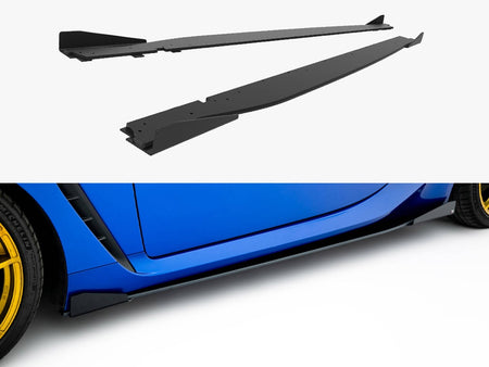 Maxton Design Street PRO Side Skirts Diffusers V.1 + Flaps Subaru BRZ Mk2 - TOGR861CNC-SD1B+SF1G - Image 1