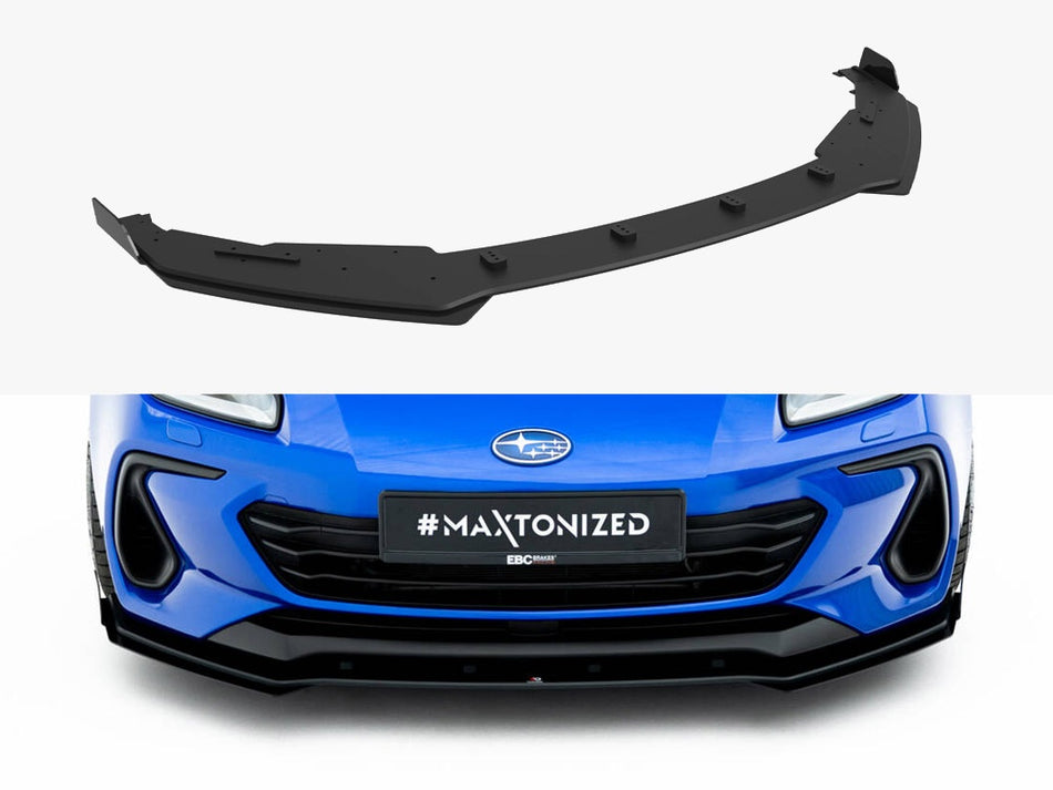 Maxton Design Street PRO Front Splitter + Flaps Subaru BRZ Mk2 - SUBRZ2CNC-FD1B+FSF1G - Image 1