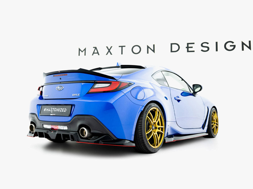 Maxton Design Central Rear Splitter (Vertical Bars) V.2 Subaru BRZ Mk2 - TO-GR86-1-RD2G+RD5G+RD2RRED - Image 2
