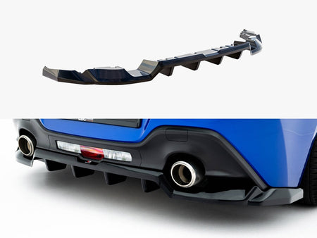 Maxton Design Rear Splitter (Vertical Bars) V.1 Subaru BRZ Mk2 - TO-GR86-1-RD1G+RD4G - Image 1
