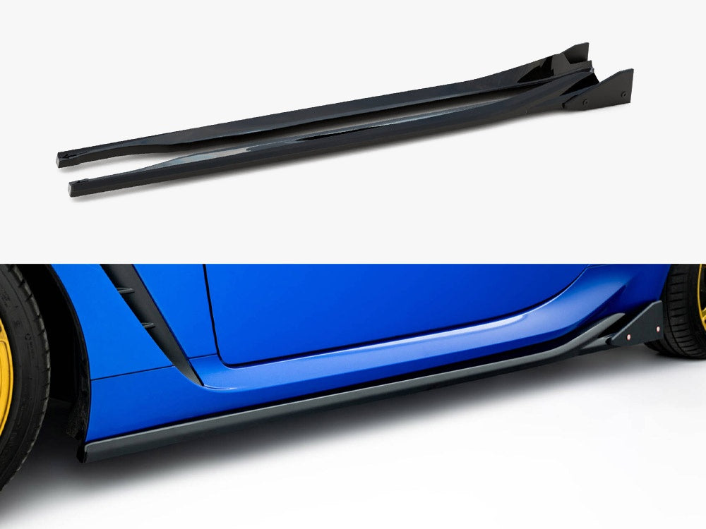 Maxton Design Side Skirts Diffusers V.1 + Flaps Subaru BRZ Mk2 - TO-GR86-1-SD1G+SF1B - Image 1