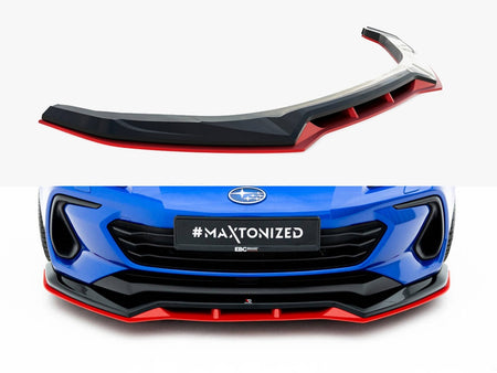 Maxton Design Front Splitter V.2 Subaru BRZ Mk2 - SU-BRZ-2-FD2G+FD2RRED - Image 1